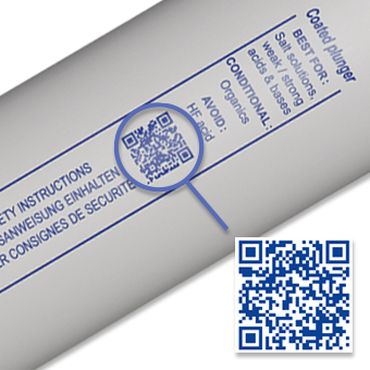 Calibrex Solutae 530 QR Coded Chemical Compatibility